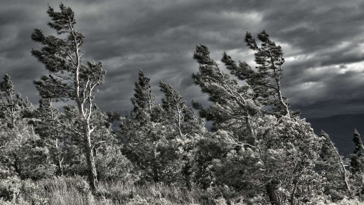 Début d'orage à Puivert