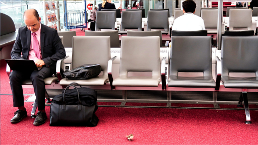 En attendant le décollage (Aéroport de Berlin)