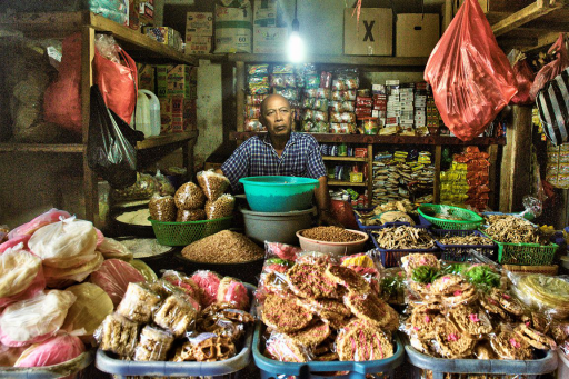 Vendeur au marché